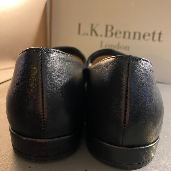 L.K. BENNETT LONDON D'ORSAY FLAT SLIPPER POINTED TOE - Picture 5 of 7